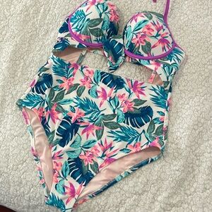 NWOT. One piece cut out swimsuit.